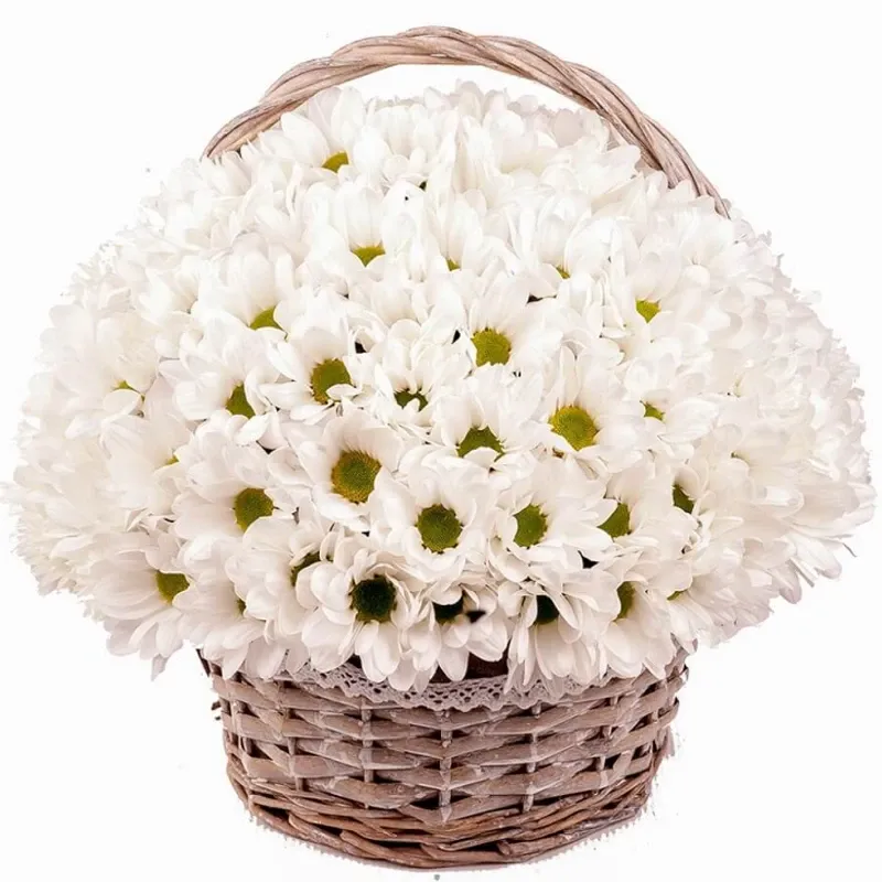 Корзина с цветами Лучи зари